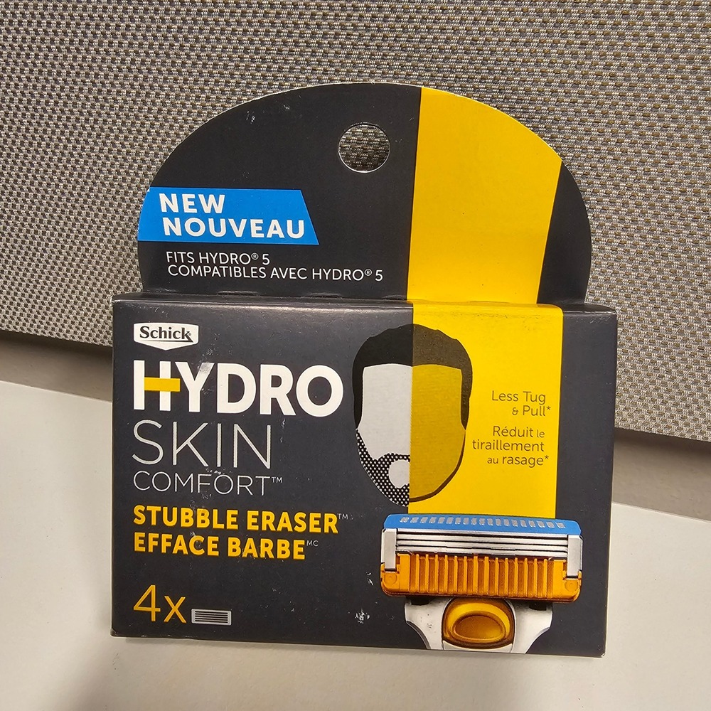 NEW Set of 2 Schick Hydro Skin Comfort Stubble Eraser Razor Refills - 4 Cartridg